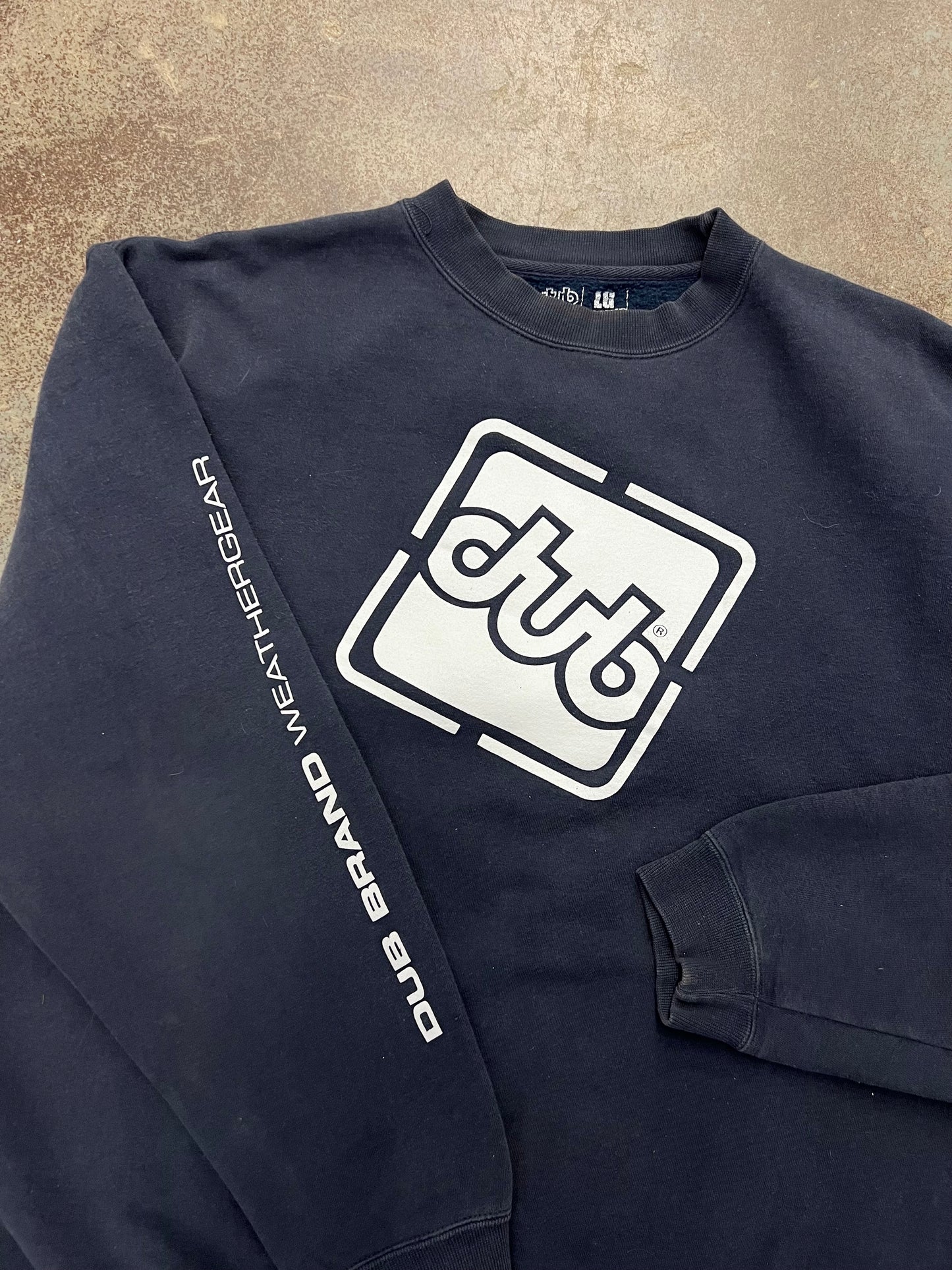1990's/2000's Dub Brand Weathergear Graphic Crewneck Sweatshirt - L/XL