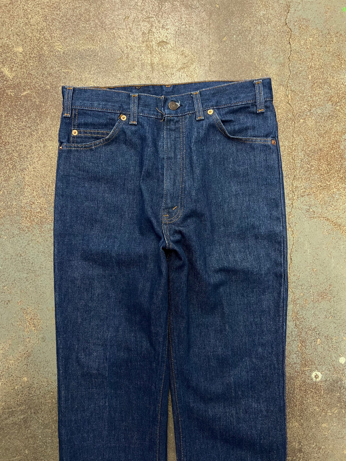 1981 Levi's 50718 Orange Tab Dark Wash Denim Jeans - 30
