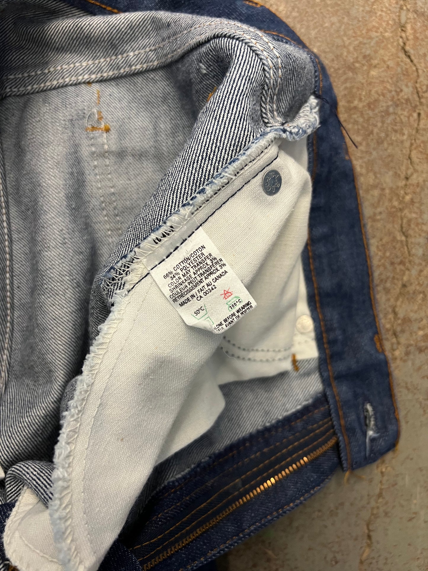 1981 Levi's 50718 Orange Tab Dark Wash Denim Jeans - 30