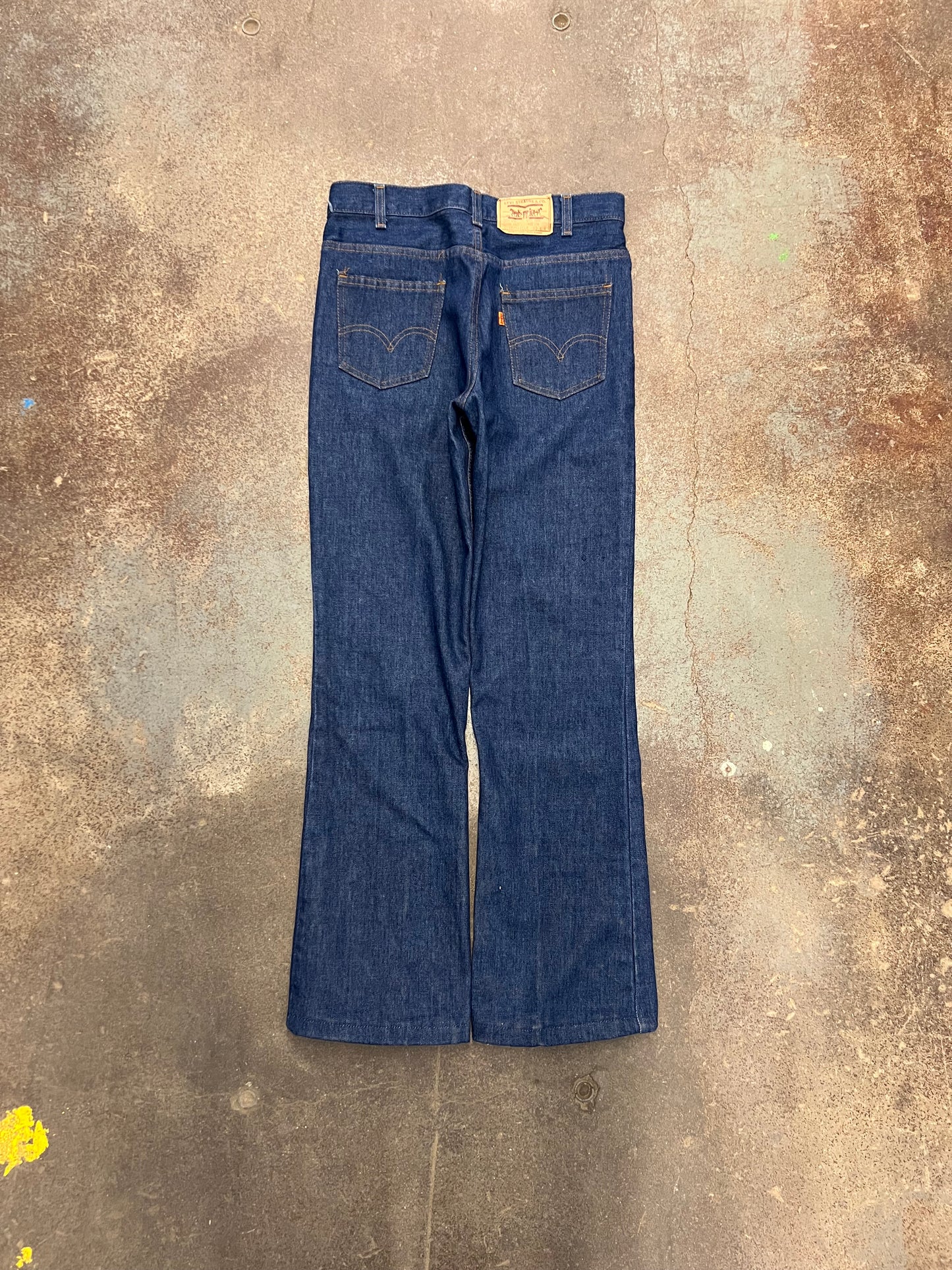1981 Levi's 50718 Orange Tab Dark Wash Denim Jeans - 30