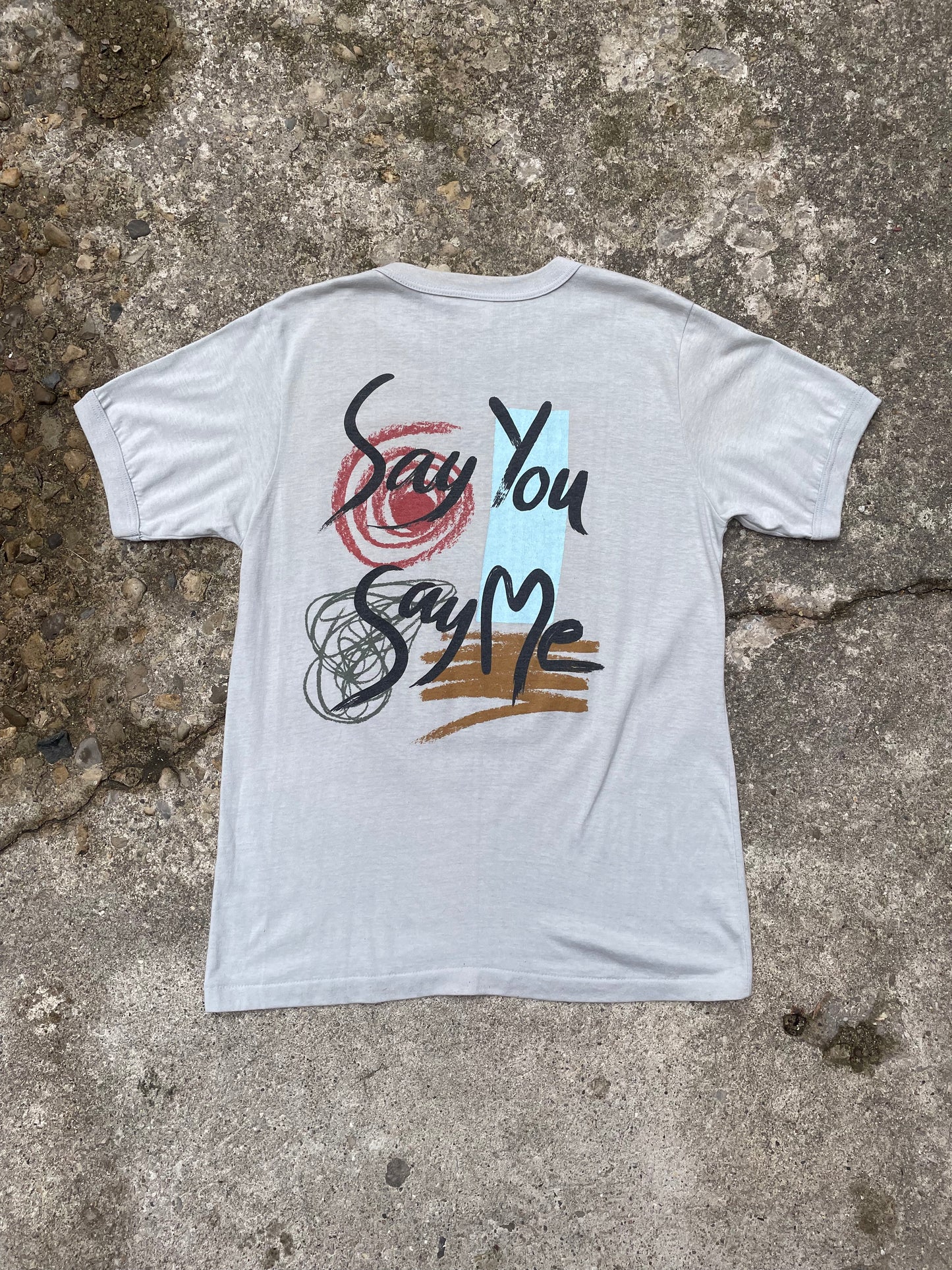 1986 Lionel Richie 'Say You Say Me' Ringer Band T-Shirt - L