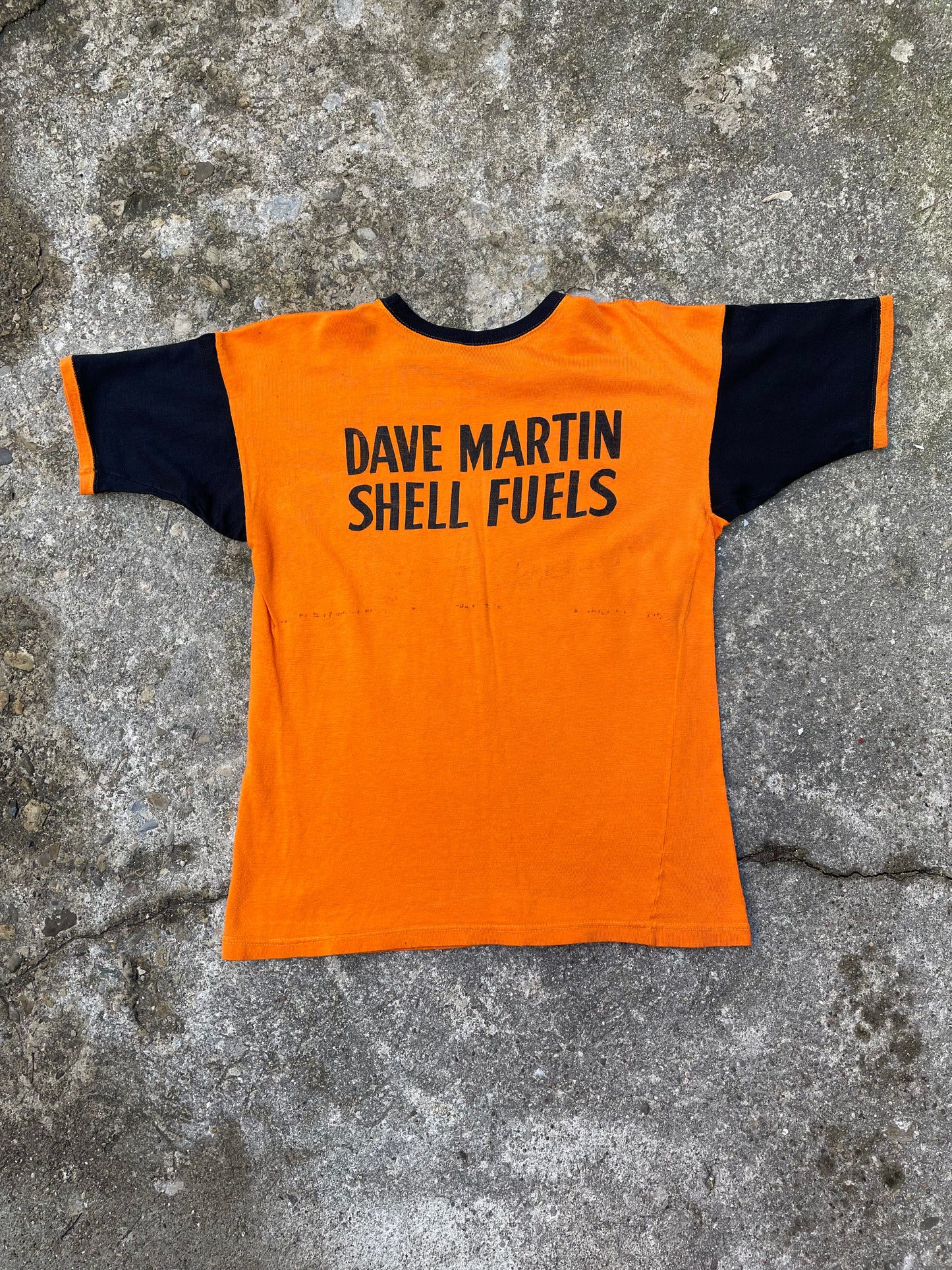 1960's/1970's 'Hawks' Shell Fuels Ringer T-Shirt - M
