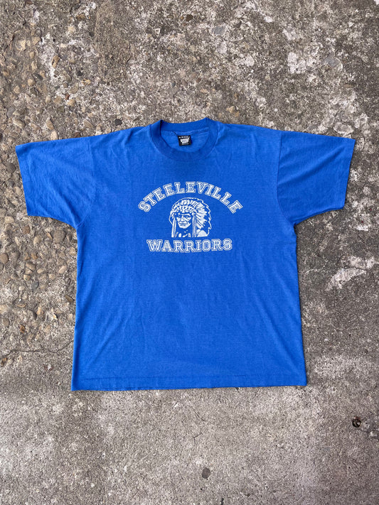 1990's Steeleville Warriors Graphic T-Shirt - XL