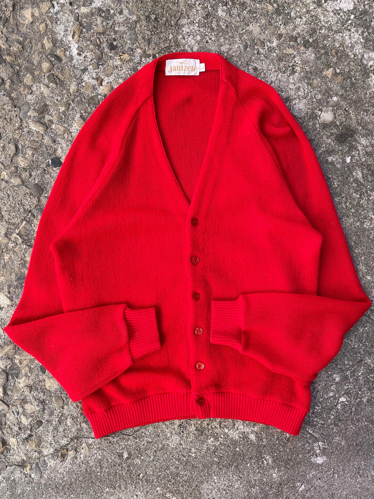 1960's Jantzen Mohair Knit Cardigan - L