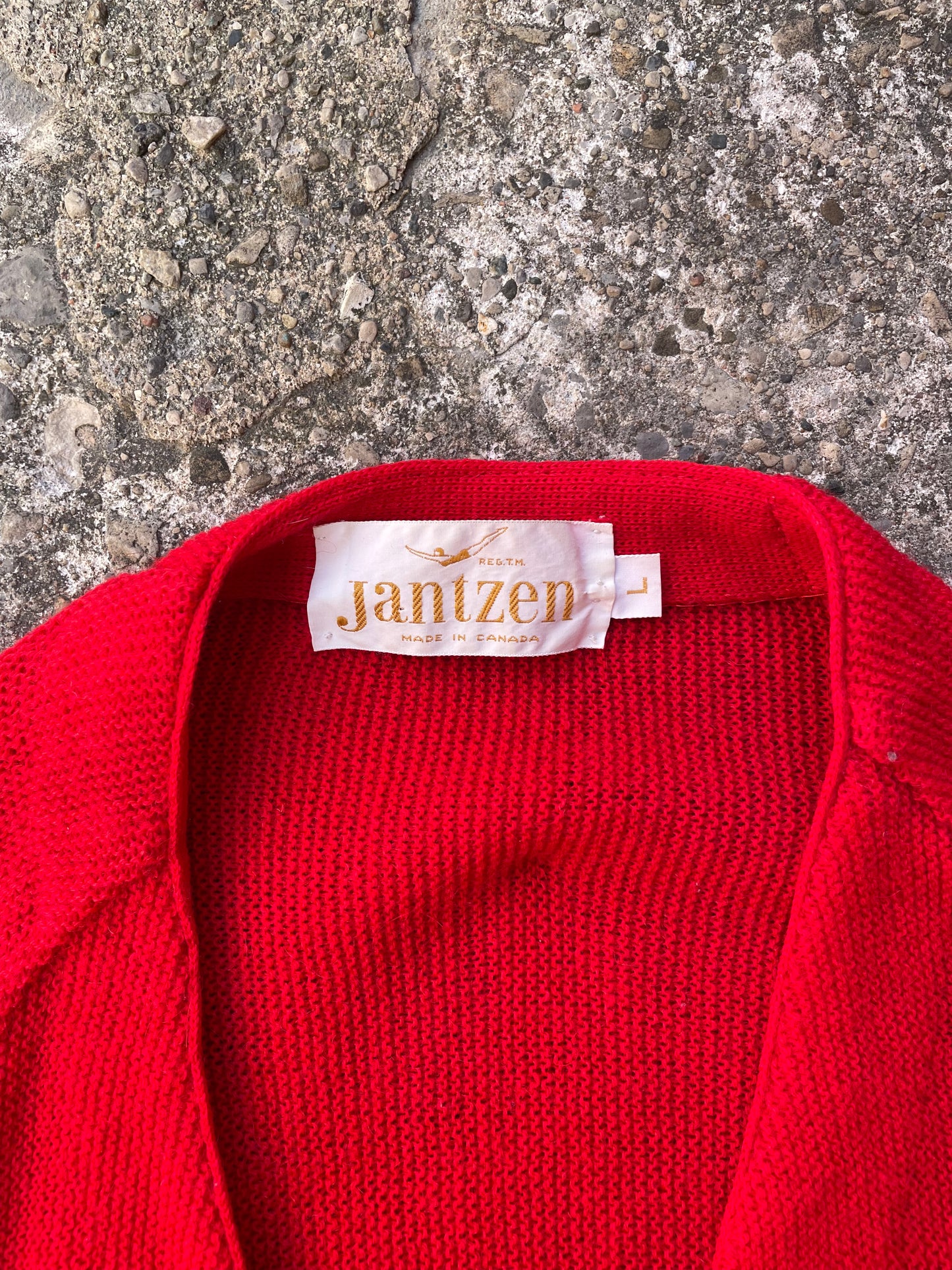 1960's Jantzen Mohair Knit Cardigan - L