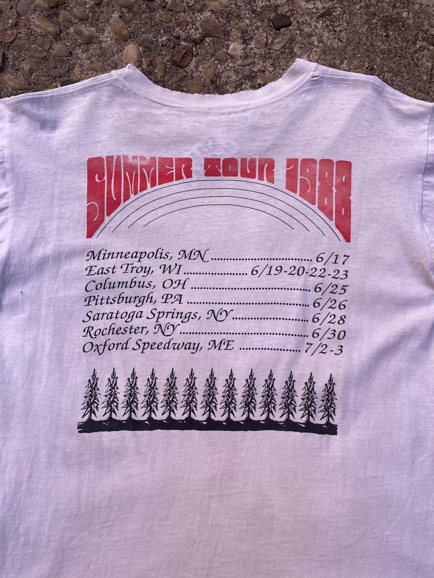 1988 Grateful Dead Summer Tour Band T-Shirt - L