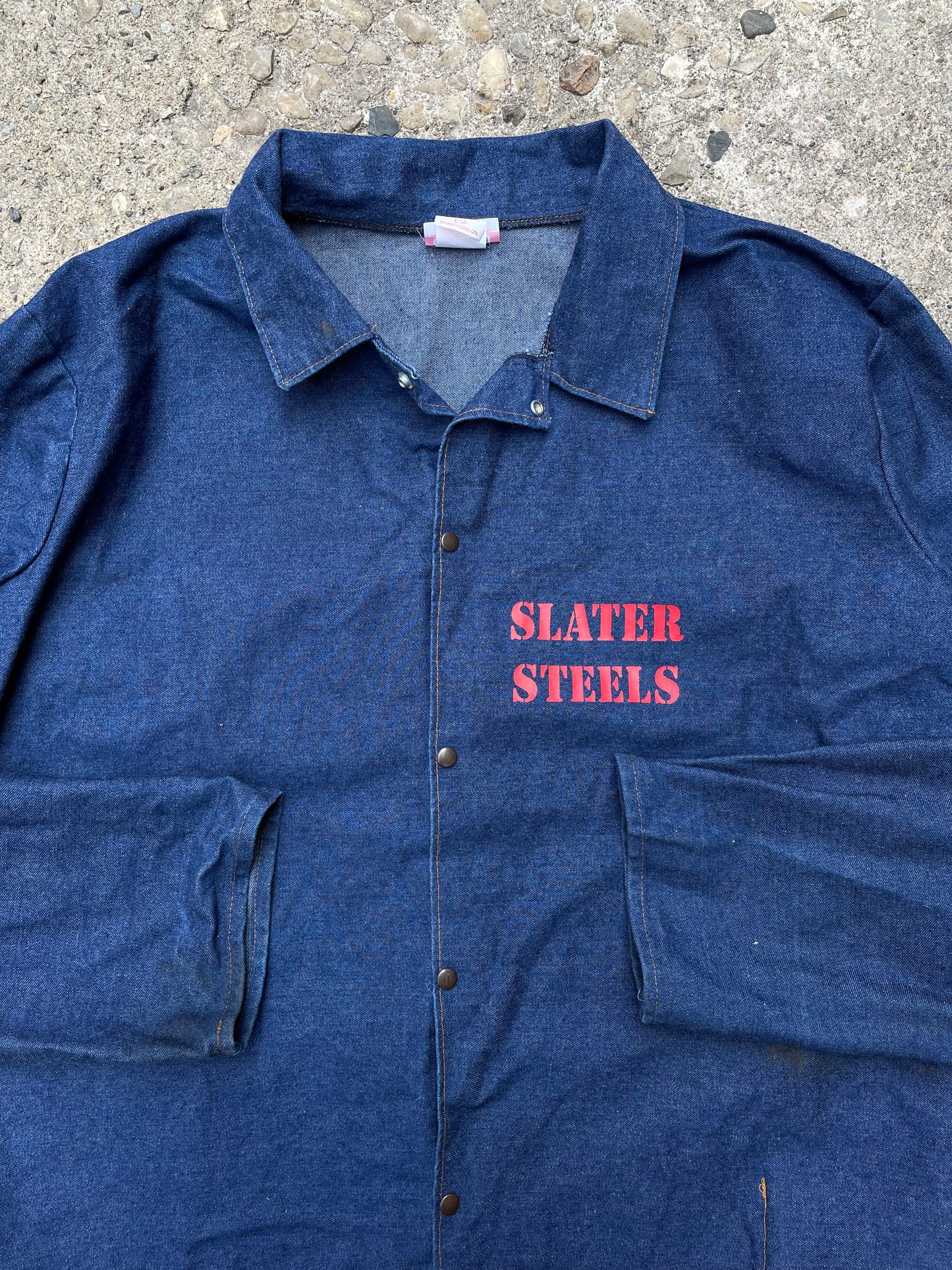 1980's Slater Steels Denim Work Jacket - XL