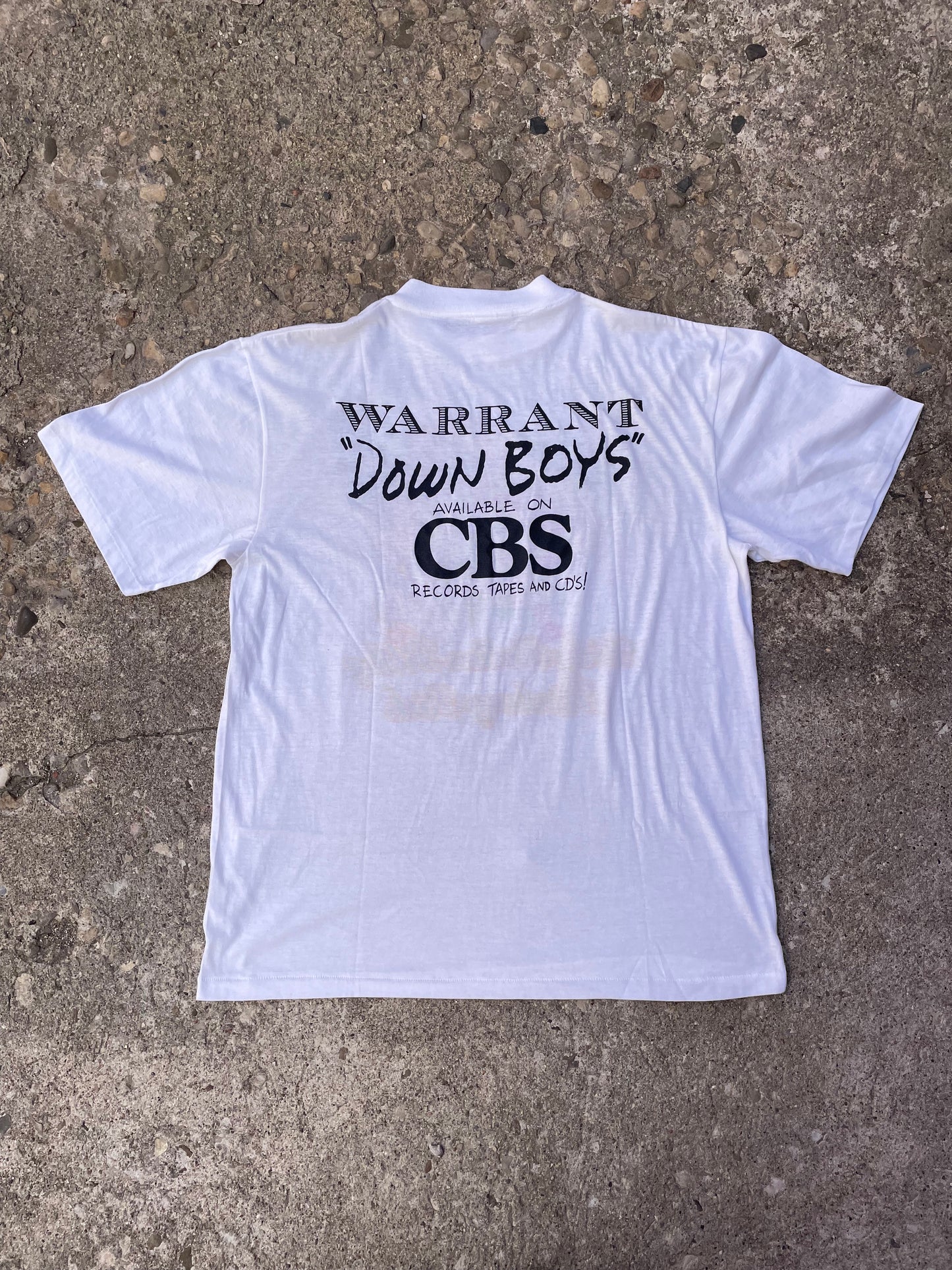 1980's Warrant 'Dirty Rotten Filthy Stinking Rich' Album Band T-Shirt - XL