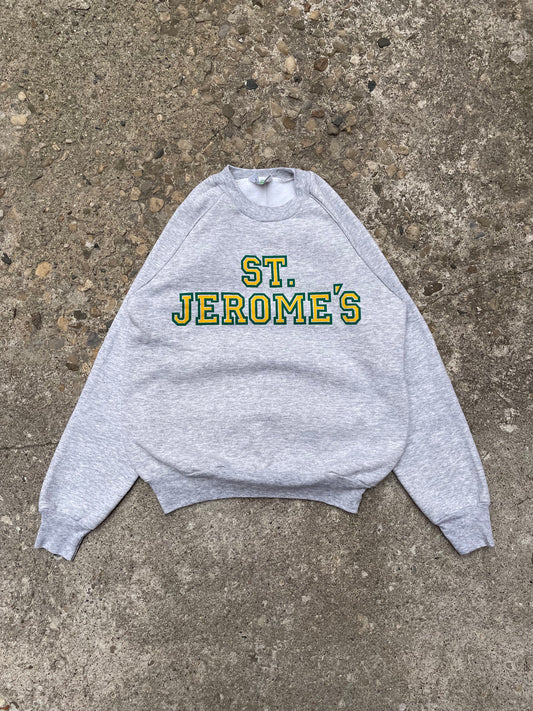 1980's St. Jerome's College Graphic Crewneck Sweatshirt - M