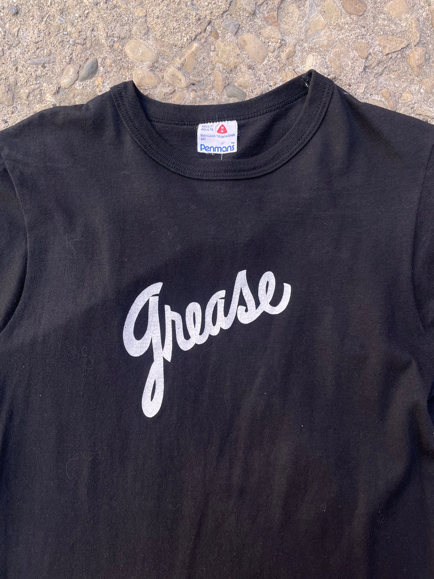 1980's Grease Movie Promo Graphic Ringer T-Shirt - S