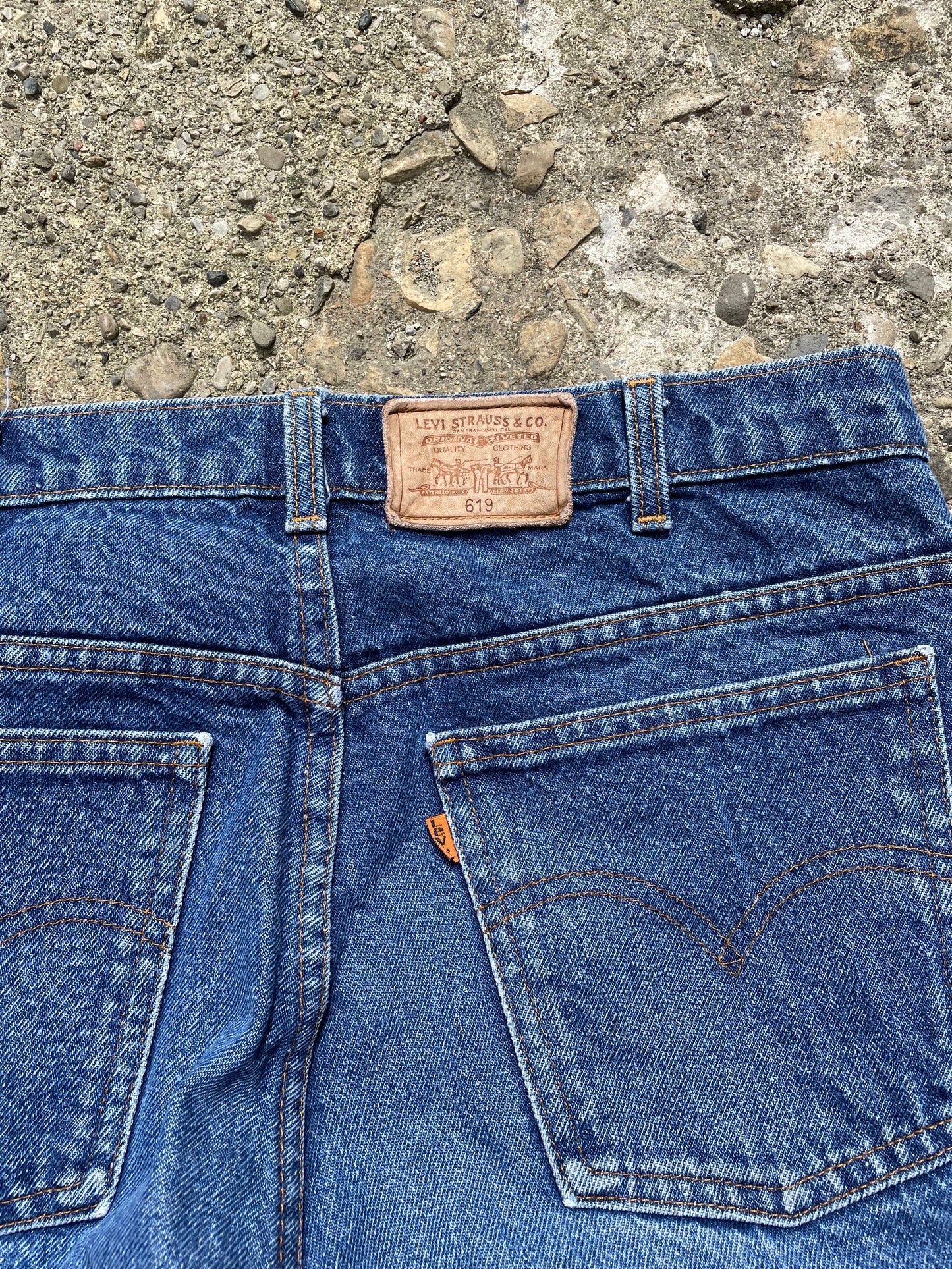 1990's Levi's 619 Orange Tab Denim Jeans - 32