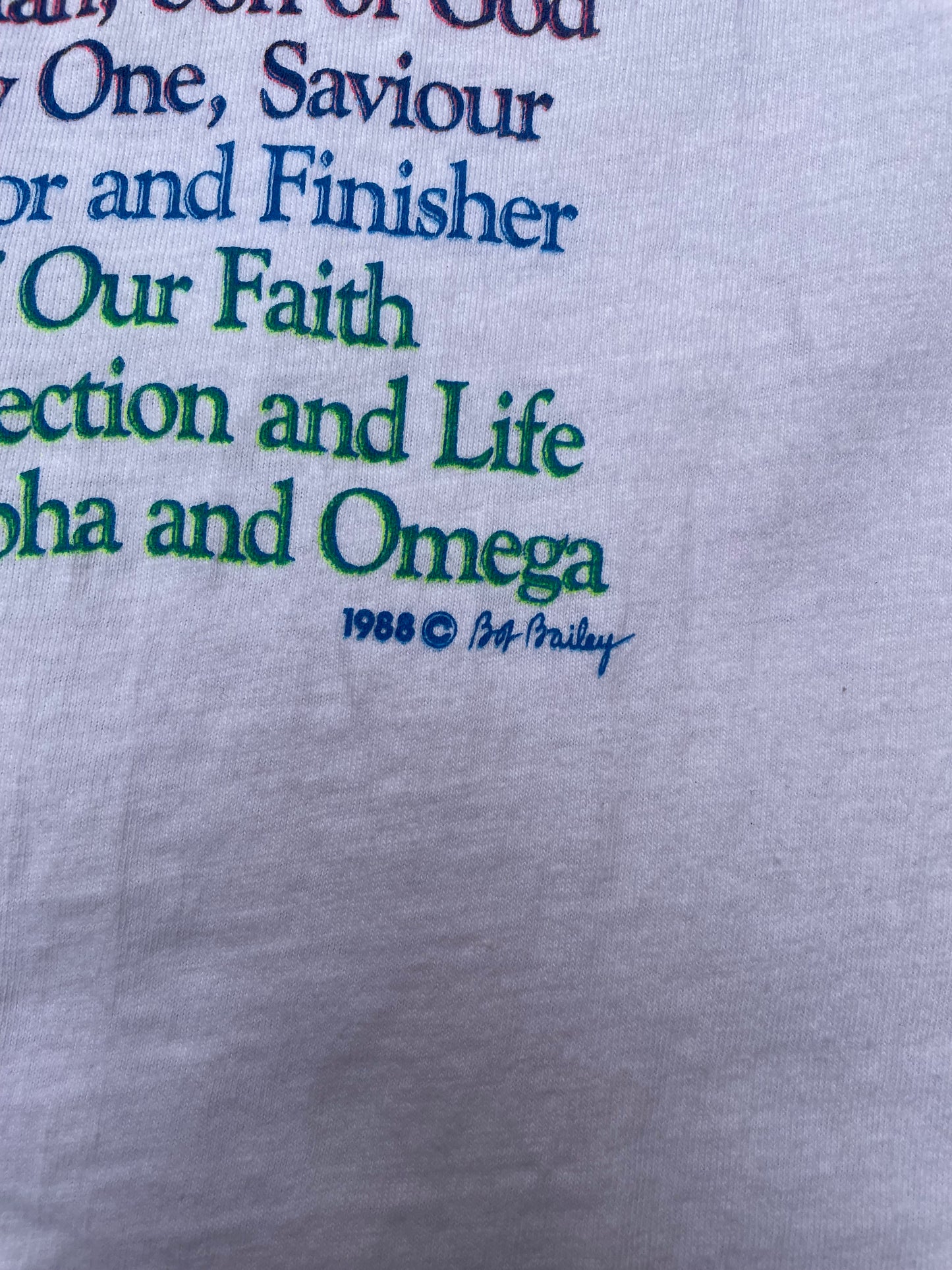1988 'Think Jesus' Graphic T-Shirt - L