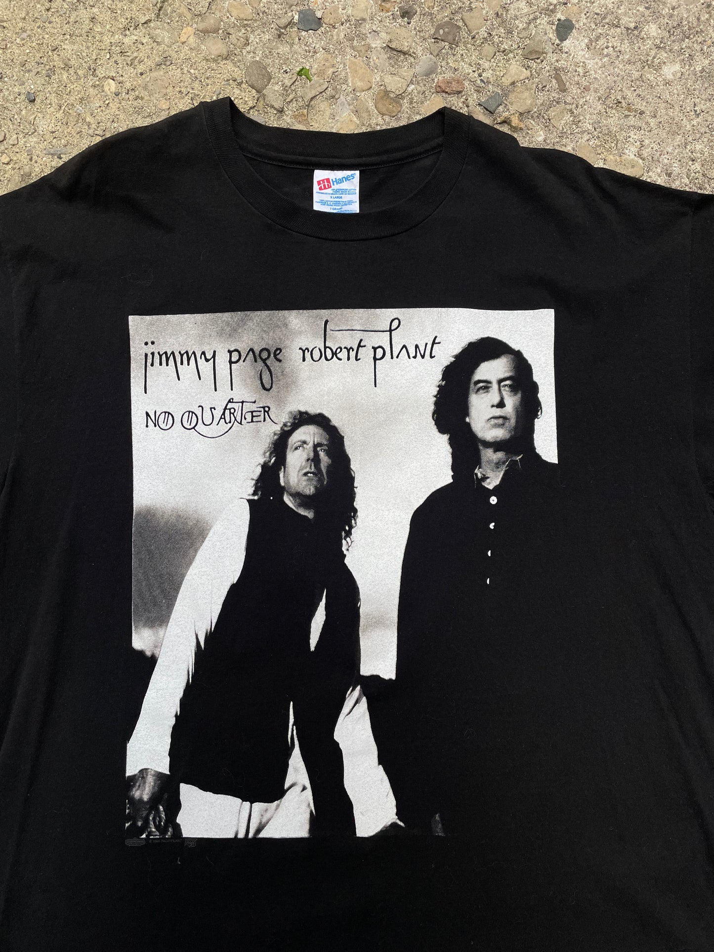 1995 Jimmy Page & Robert Plant 'No Quarter' World Tour Graphic Band T-Shirt - XL
