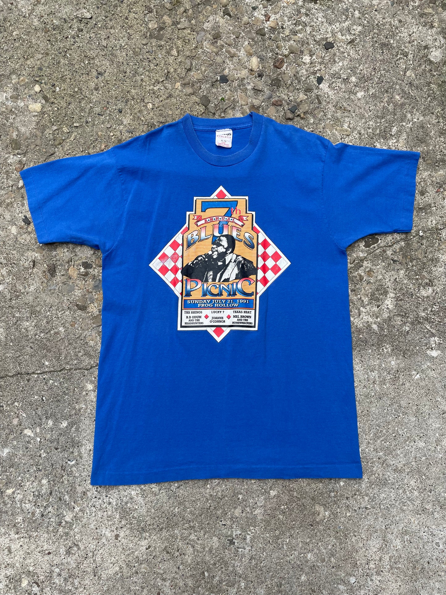 1991 7th Annual Blues Picnic T-Shirt - XL