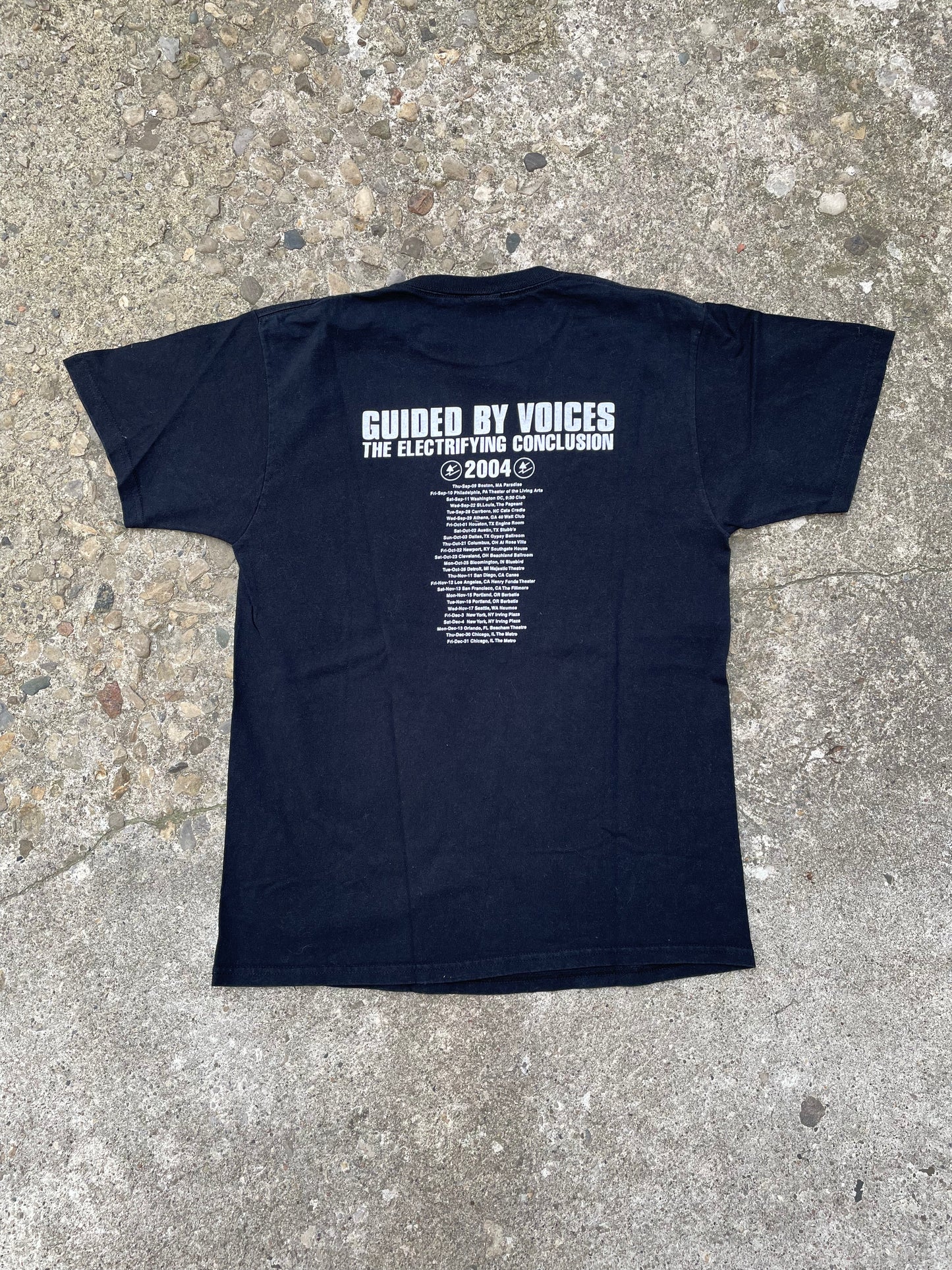 2004 'Mission: Accomplished' Guided By Voices The Electrifying Conclusion Tour Band T-Shirt - M