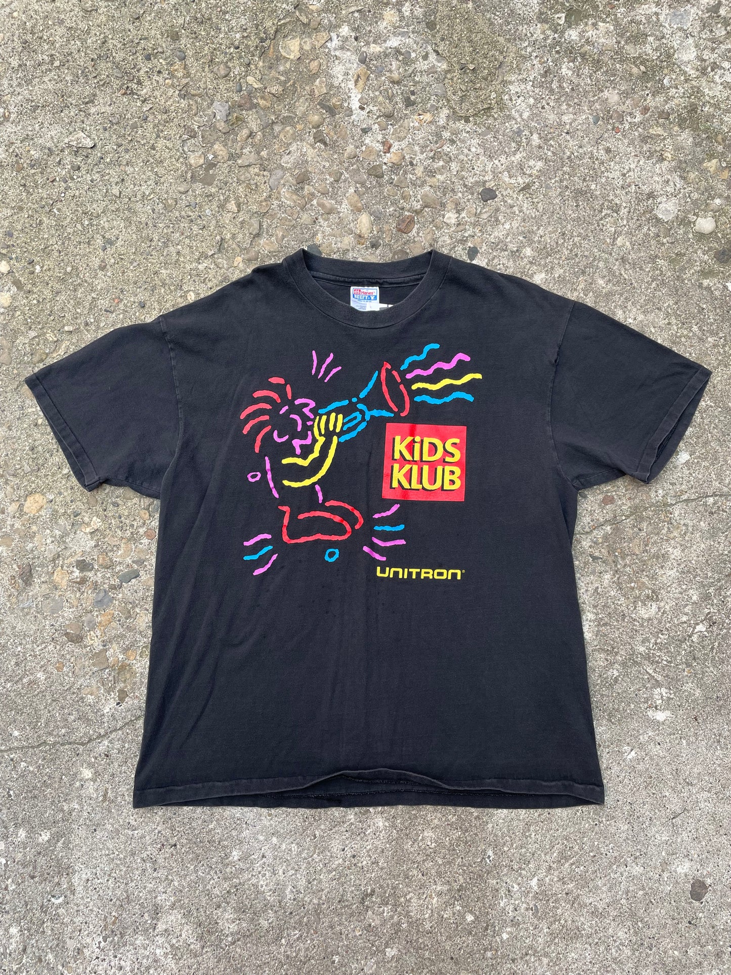 1990's Unitron Kids Klub Graphic T-Shirt - XL