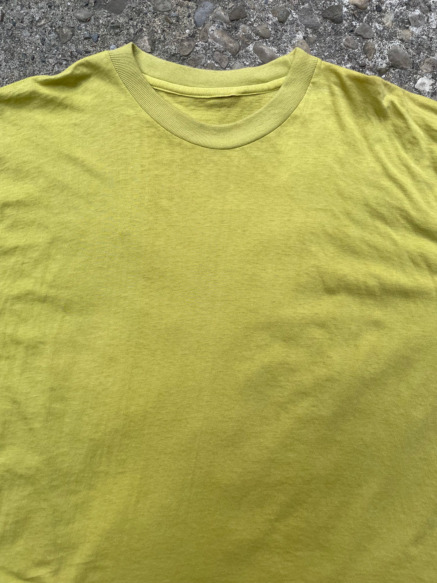 1990's Pale Green Blank T-Shirt - XL