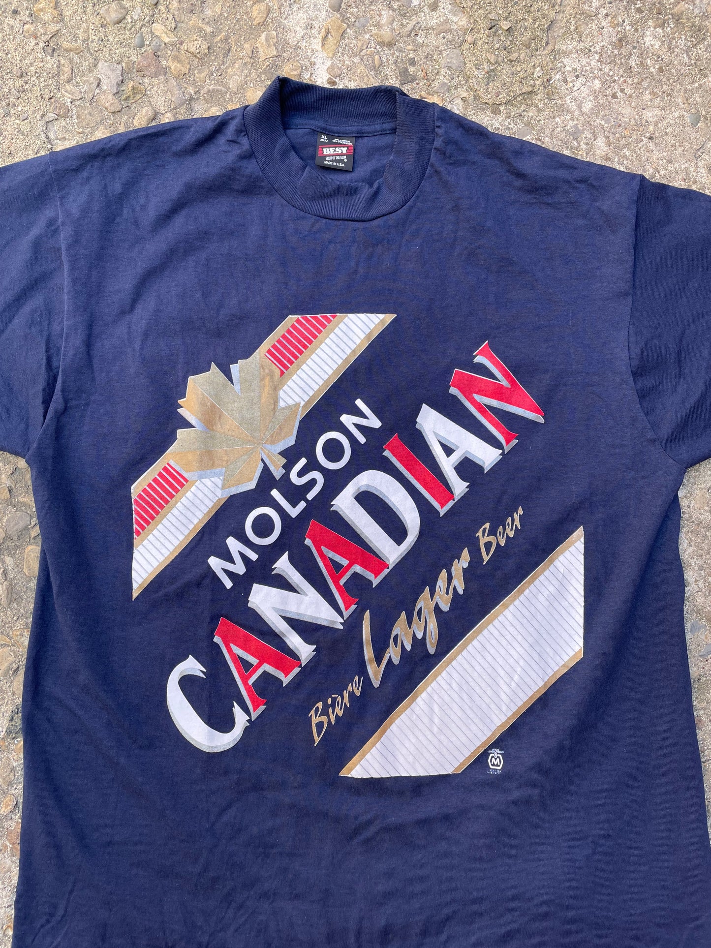 1990's Molson Canadian Beer Graphic T-Shirt - XL