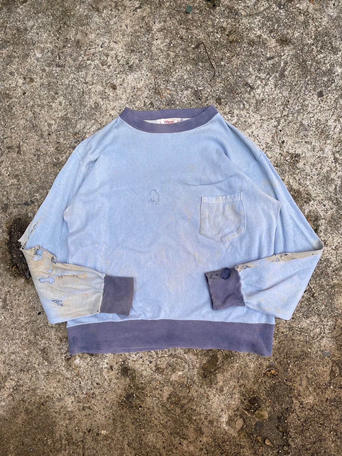1950's/1960's Pilgrim Thrashed Long Sleeve Shirt - M