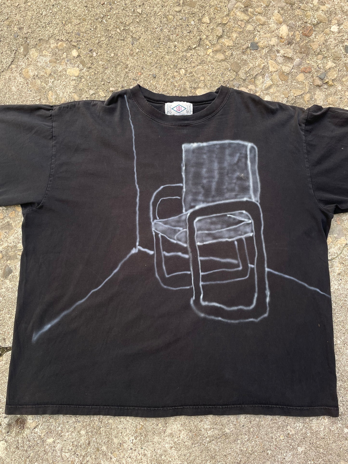 Zach Gucci Razal x Thrift Piff Airbrush 'Chair' T-Shirt - XXL
