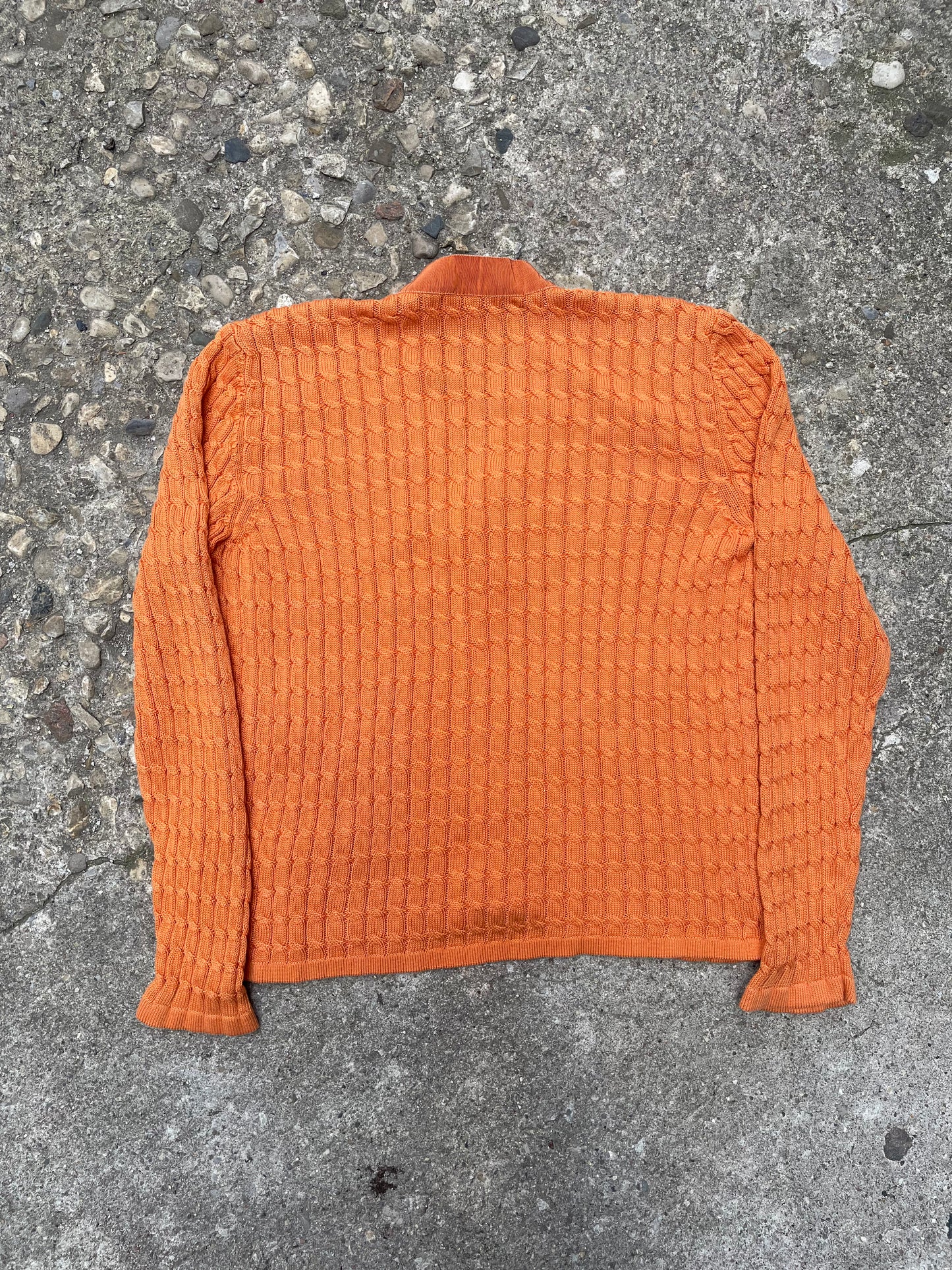 1980's/1990's Salvatore Ferragamo Wool & Rayon Knit Cardigan Sweater - M