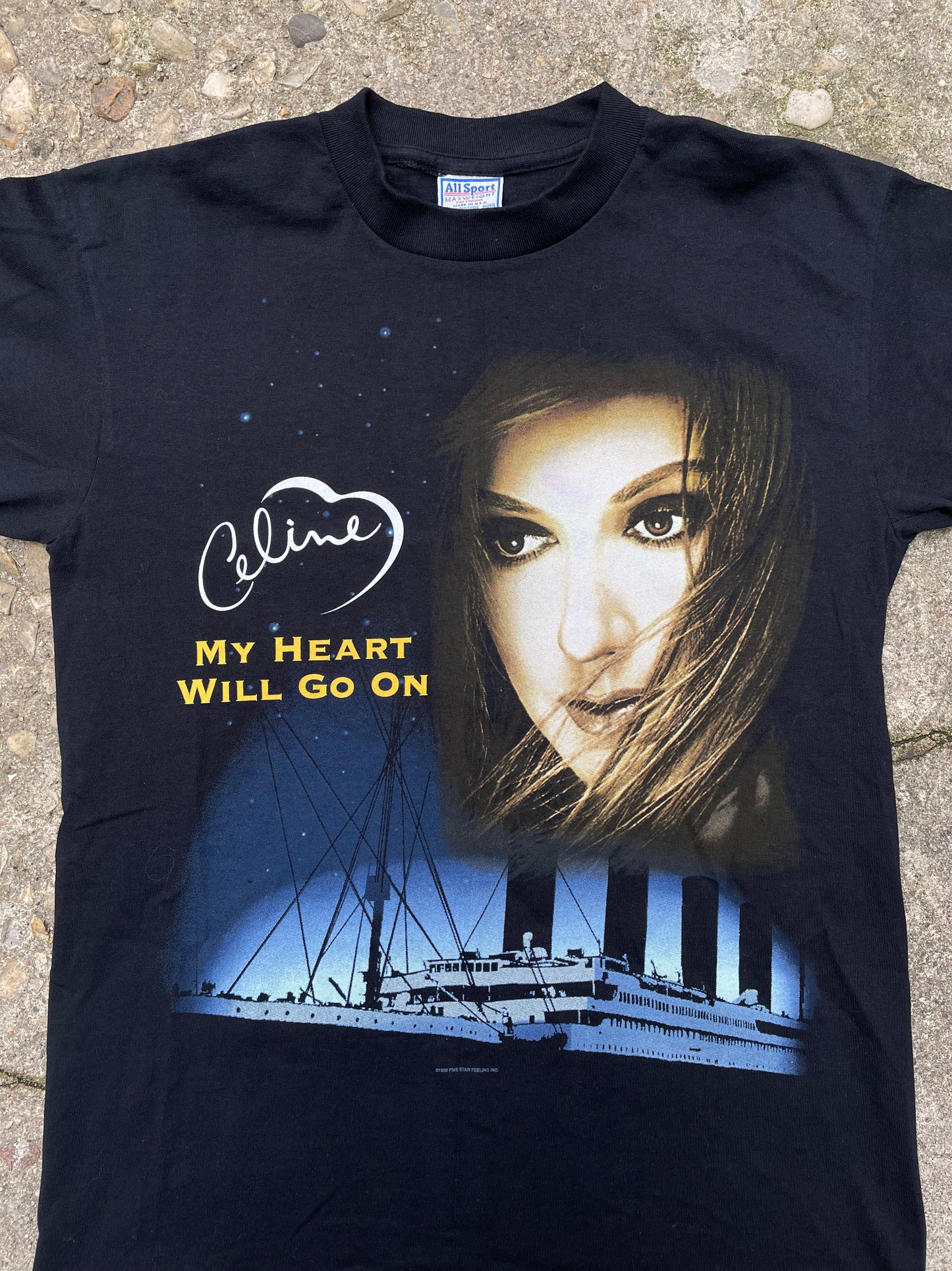 1999 Celine Dion 'Let's Talk About Love' World Tour Band T-Shirt - M