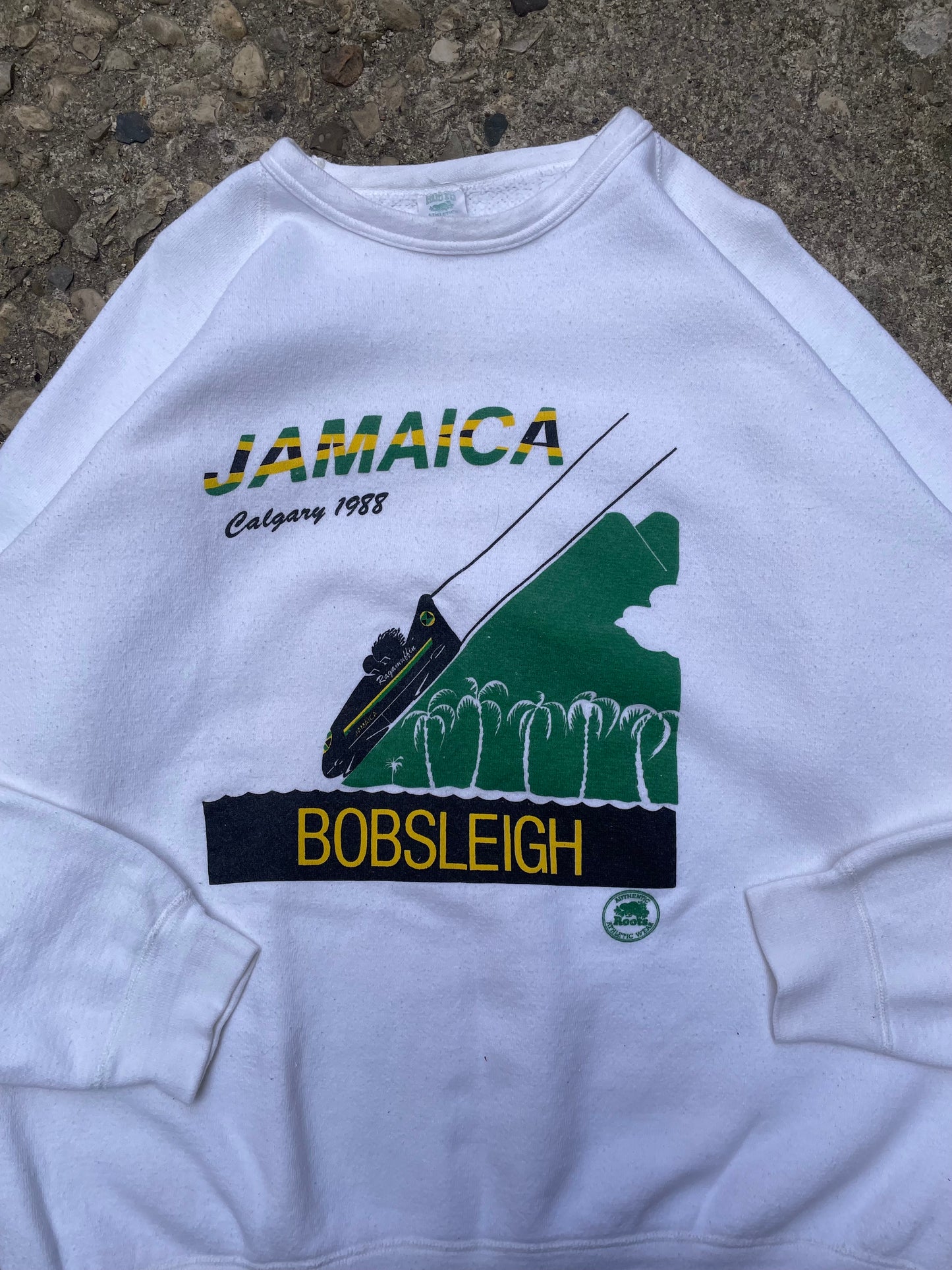 1988 Roots Jamaican Bobsled Team Graphic Crewneck Sweatshirt - XL