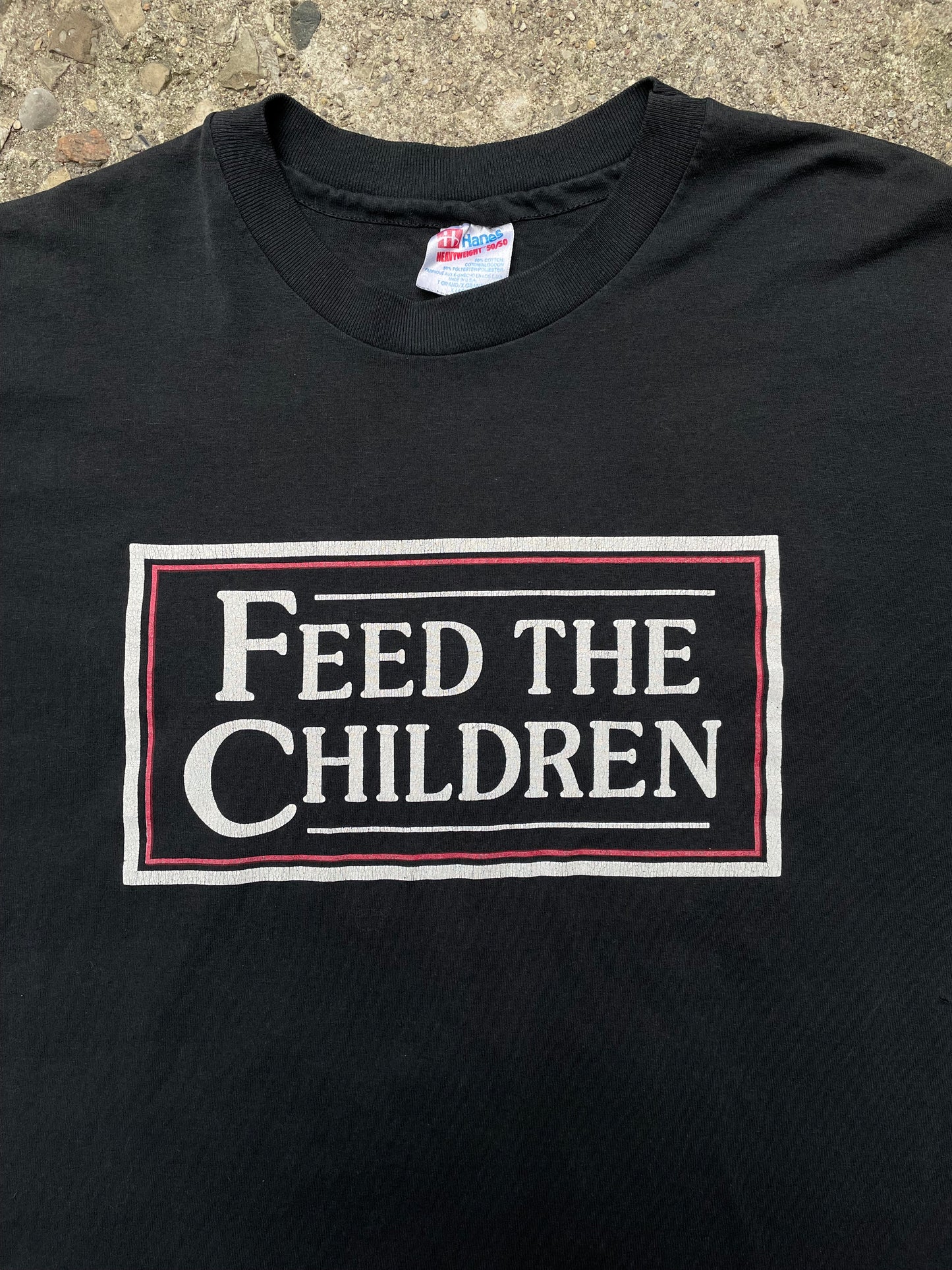 1990's 'Feed the Children' Graphic T-Shirt - XL