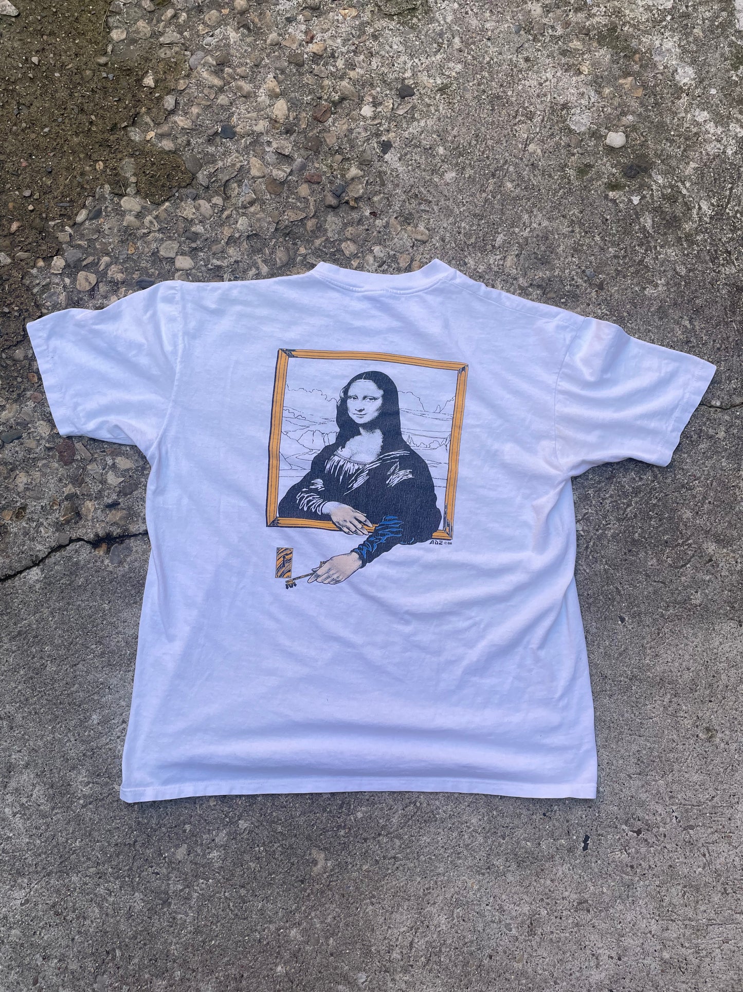 1988 Montreat Youth Conference Mona Lisa Art T-Shirt - XL
