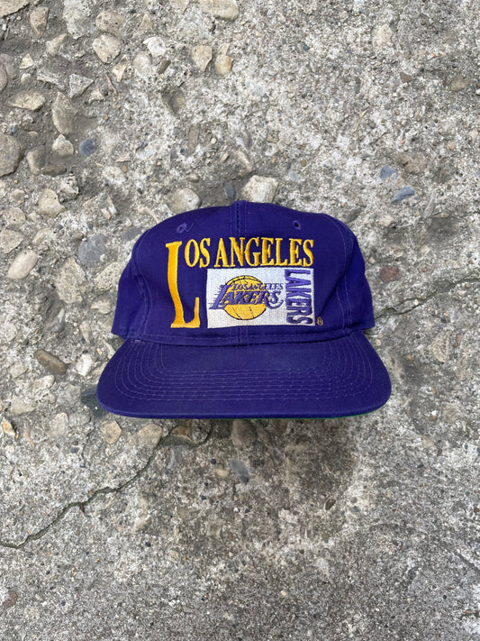 1990's Drew Pearson Los Angeles Lakers Snapback Hat