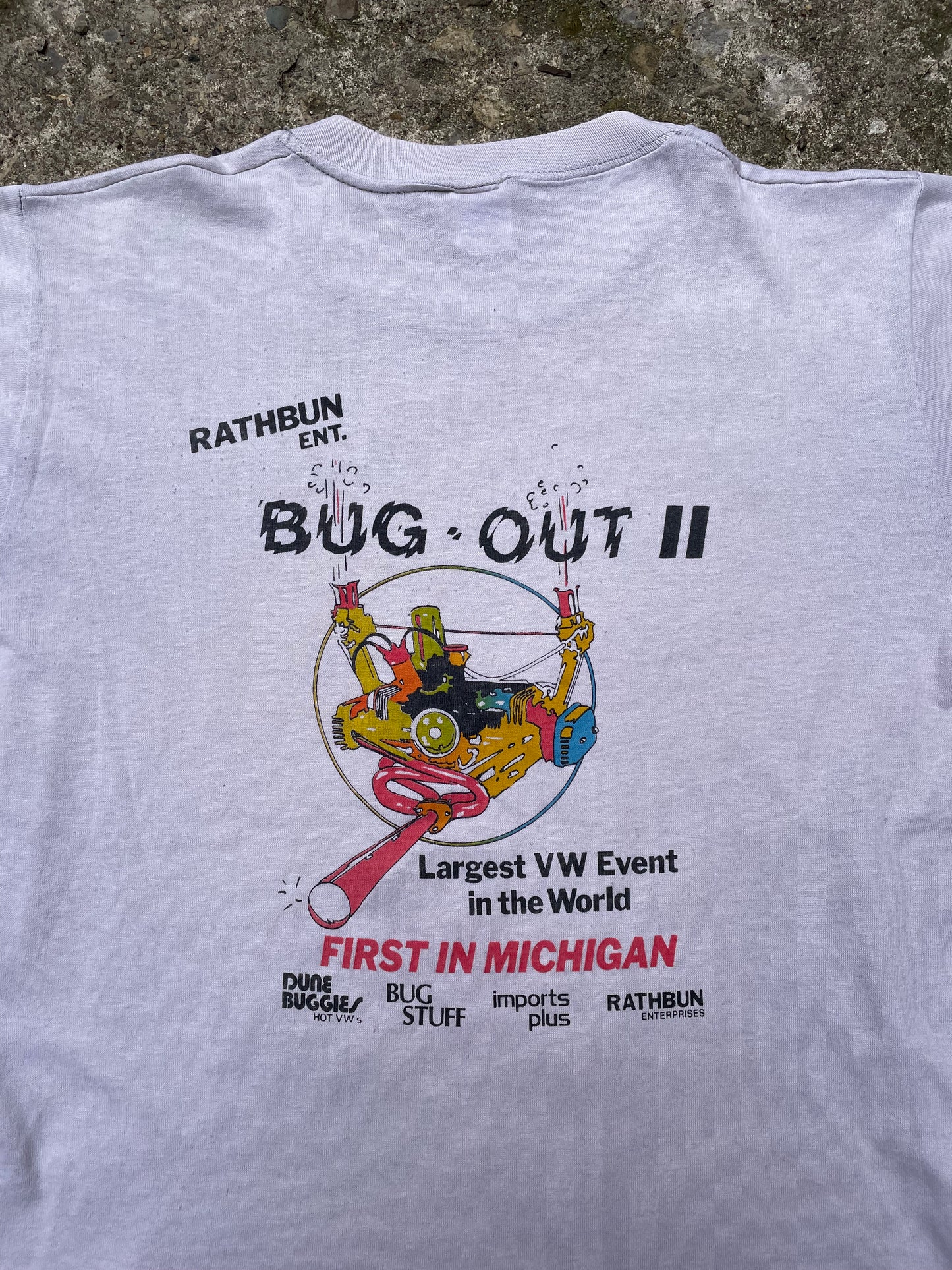 1986 'Bug Out II' Volkswagen Event Graphic T-Shirt - M