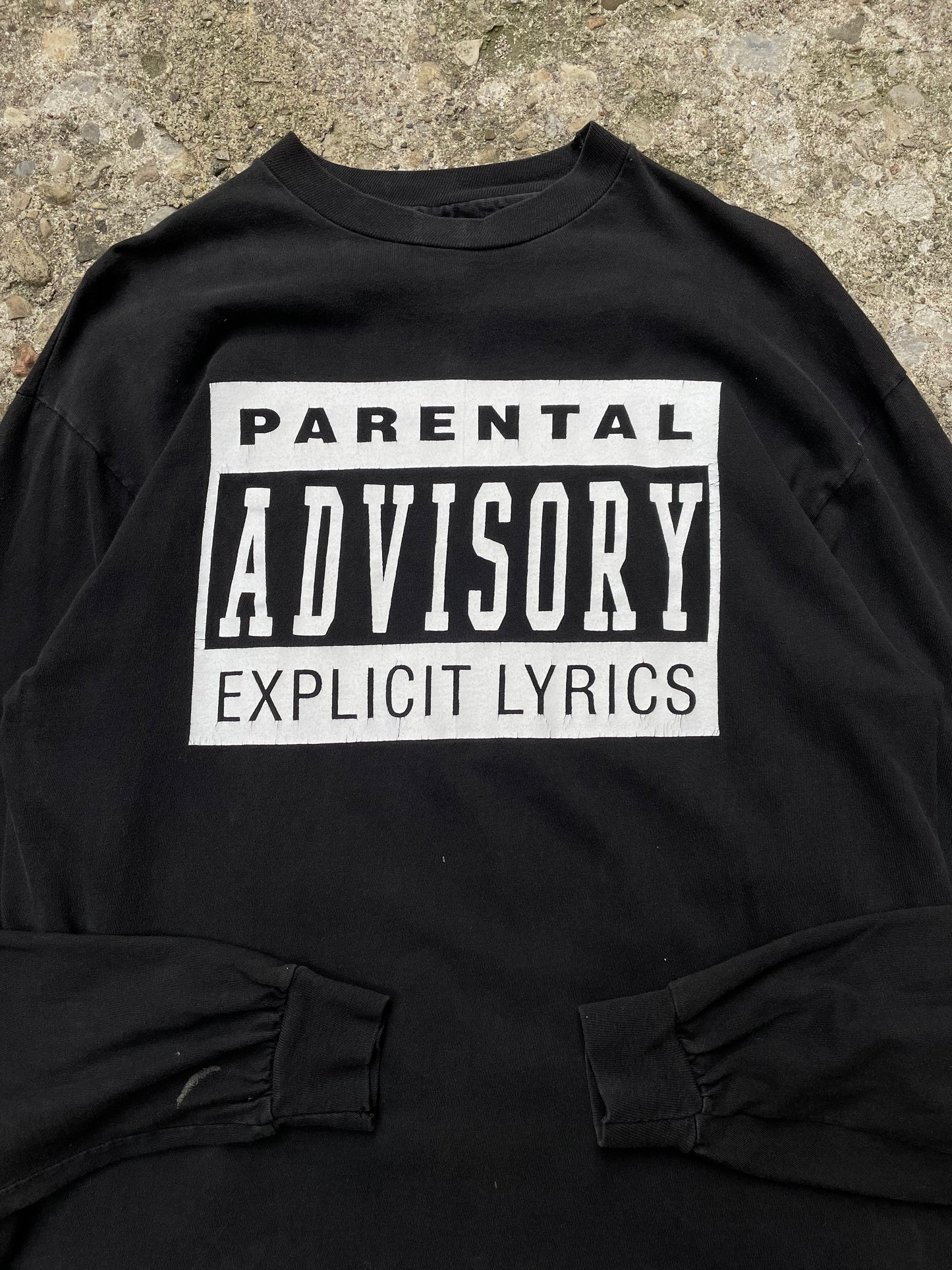 1990's Parental Advisory/P.A. Rap Group Graphic Long Sleeve T-Shirt - L