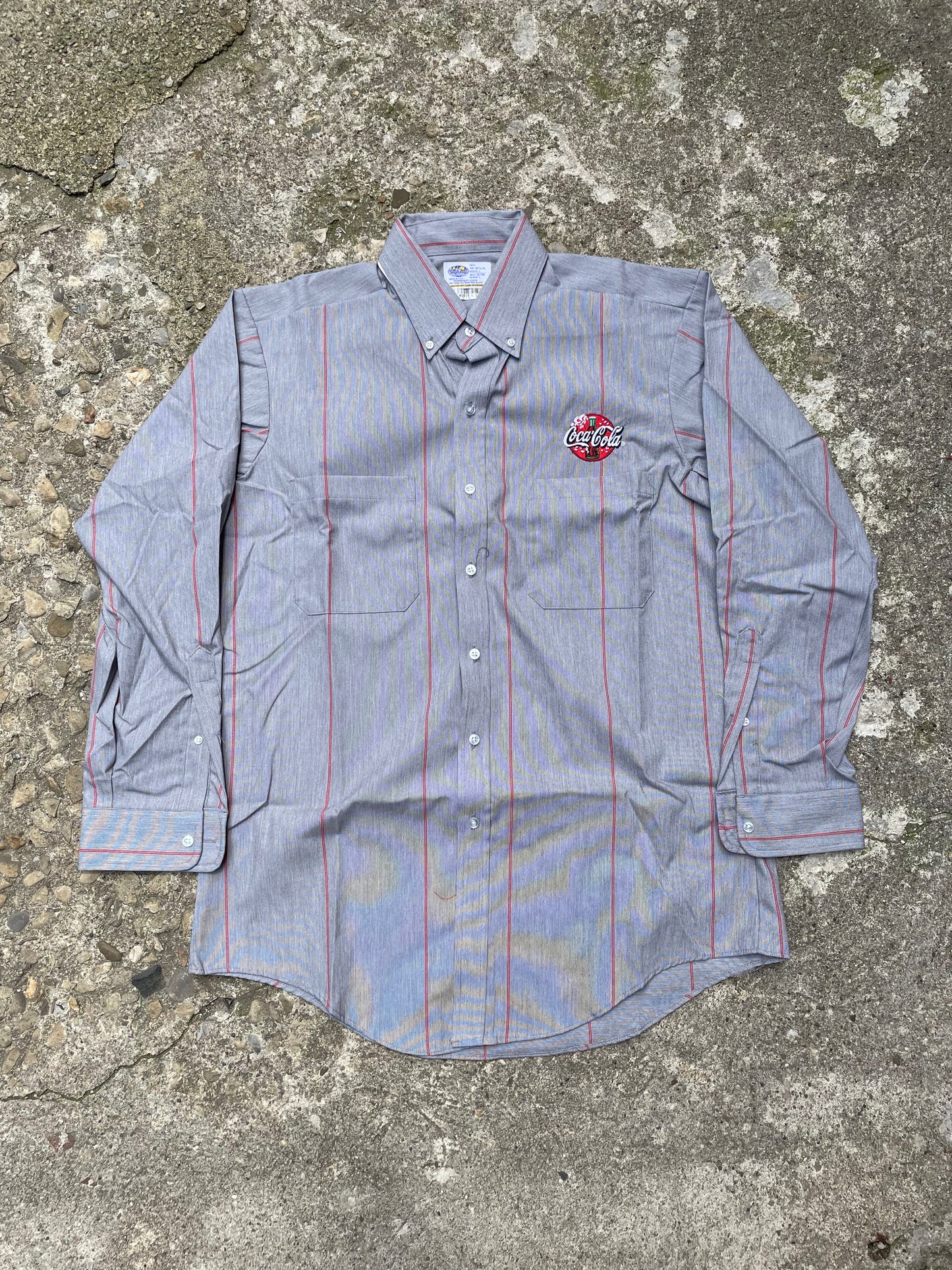 1980's/1990's Coca-Cola Button Up Work Shirt - XL