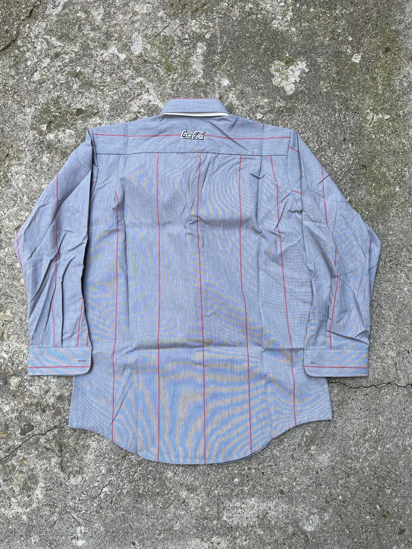 1980's/1990's Coca-Cola Button Up Work Shirt - XL