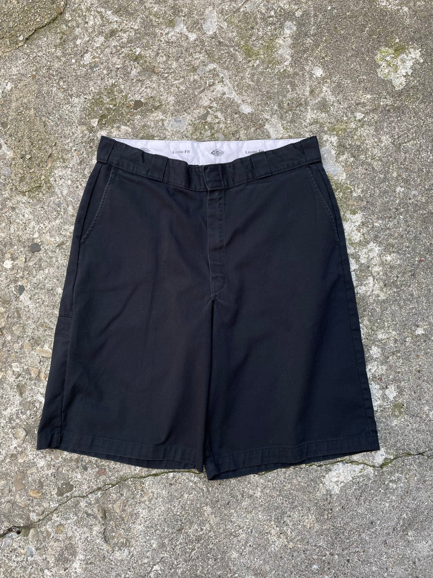 2000's Dickies Loose Fit Black Work Shorts - 36