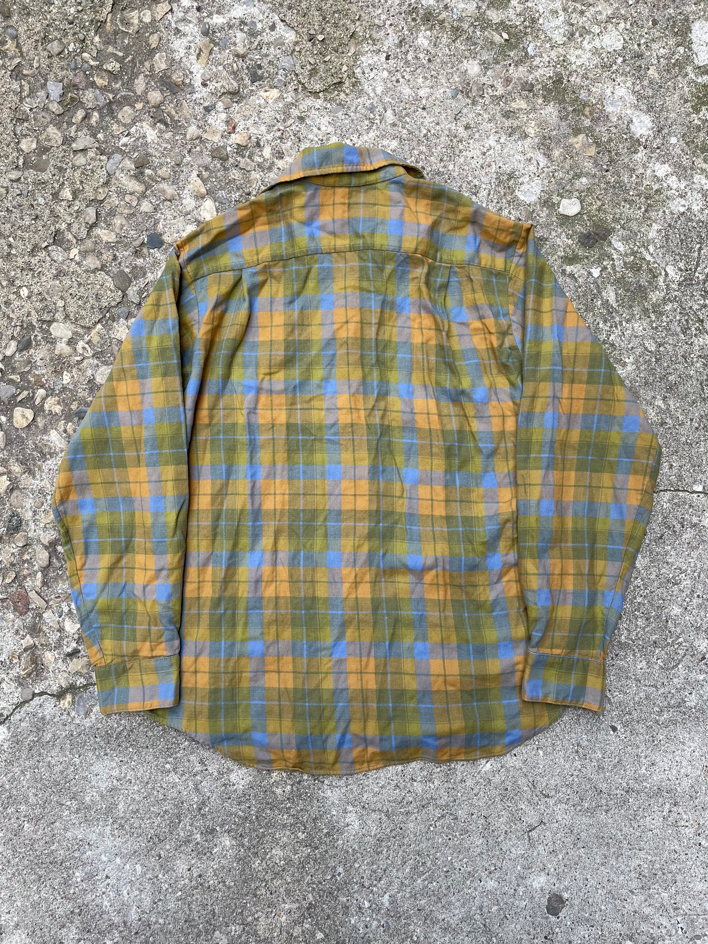 1960's Golden Arrow Viyella Plaid Flannel Button Up Shirt - M