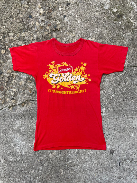 1970's Schweppes Golden Graphic T-Shirt - S