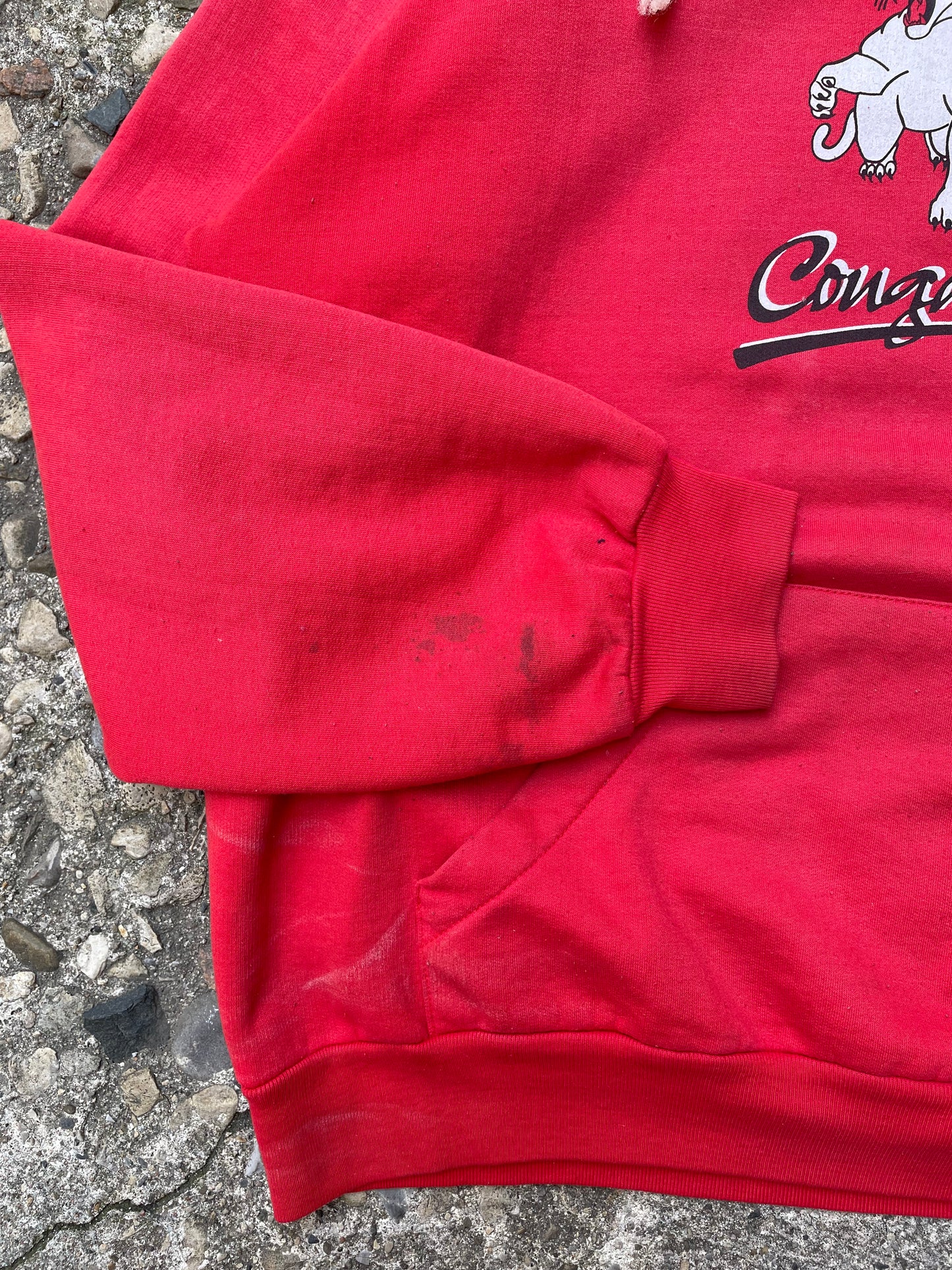 1980's St.Clare Cougars Hoodie Sweatshirt - L