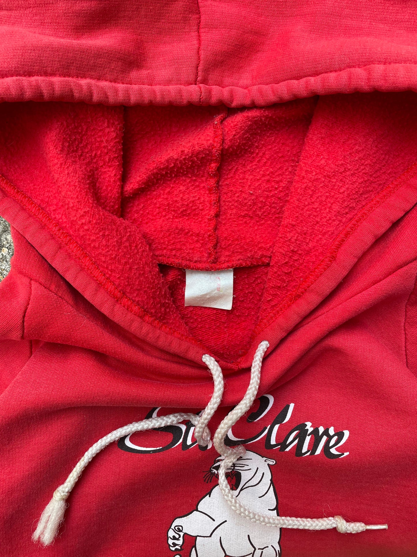 1980's St.Clare Cougars Hoodie Sweatshirt - L