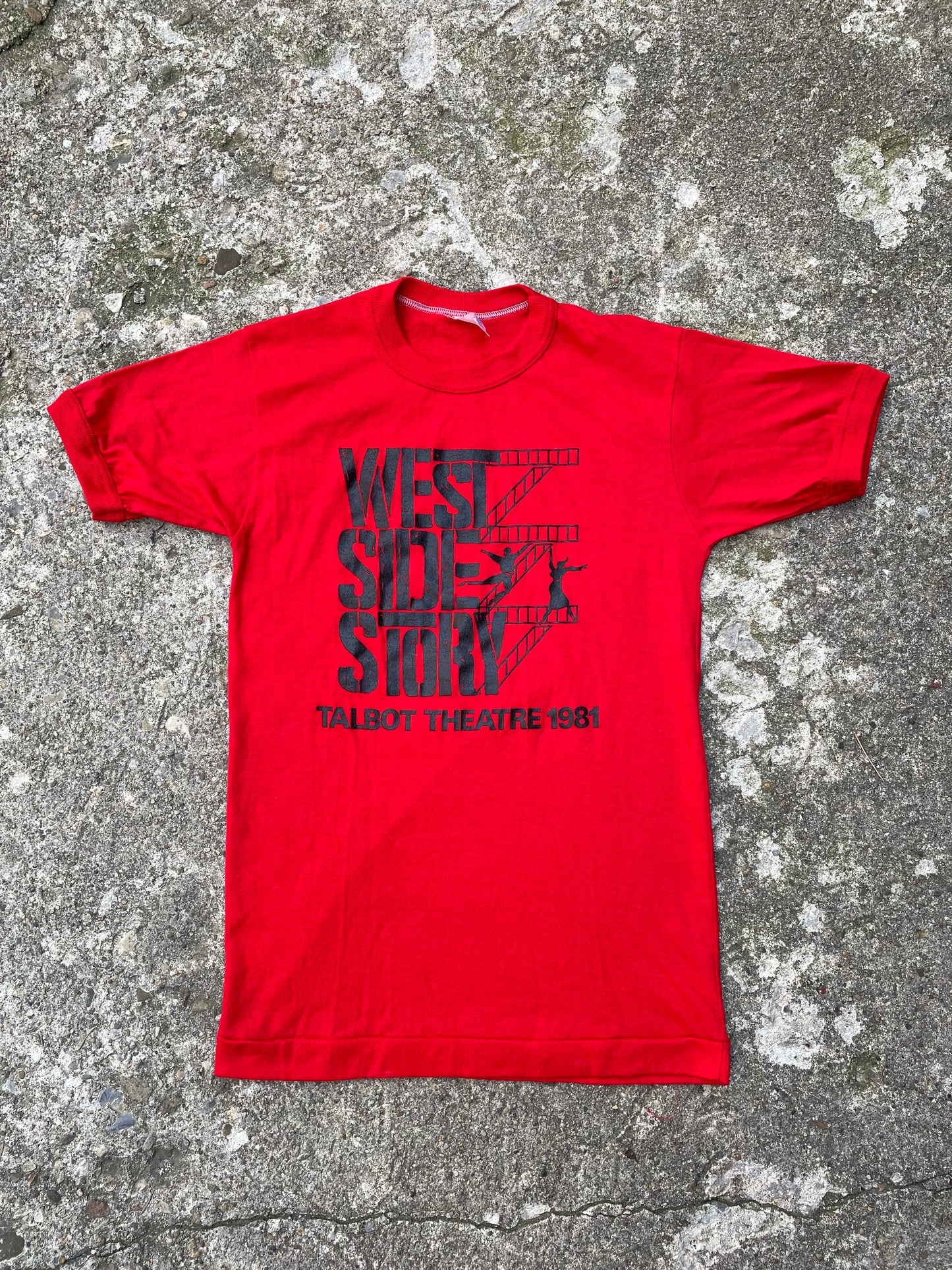 1981 West Side Story Graphic Ringer Baby T-Shirt - S