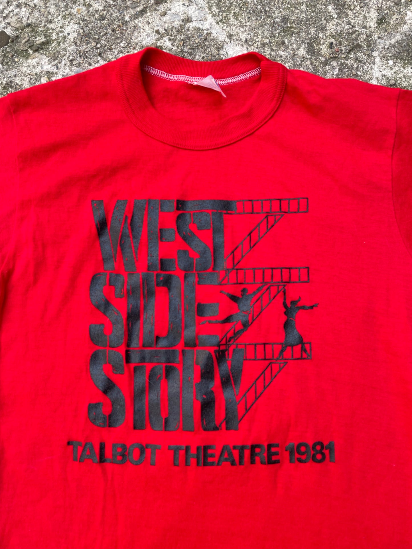 1981 West Side Story Graphic Ringer Baby T-Shirt - S