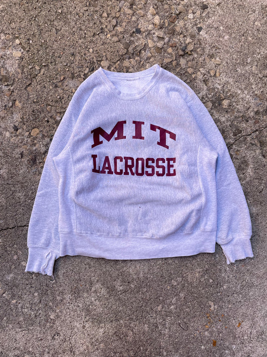 1990's Champion M.I.T. Lacrosse Reave Weave Crewneck Sweatshirt - L